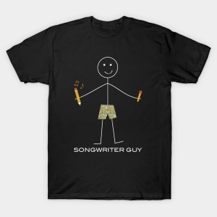 Funny Mens Songwriter Design T-Shirt